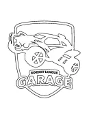 Rocket League kleurplaat 5